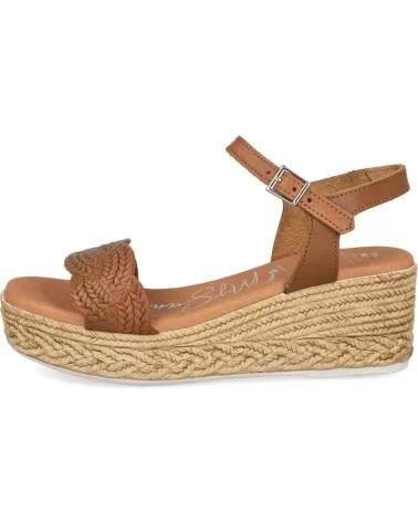 Sandalias de Mujer OH MY SANDALS CUNAS DE ESPARTO AL5461 PARA MUJER EN COLOR MARRON