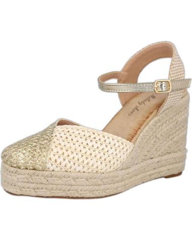 Sandali per Donna L&R SHOES LR SHOES 5109 ALPARGATAS DE ESPARTO PARA MUJER ORO BEIGE
