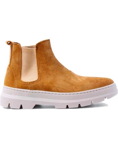 Bottines pour Femme NATURAL WORLD 7152 M - 49 CHELSEA ELAST ON SUEDE TIN GOLDEN