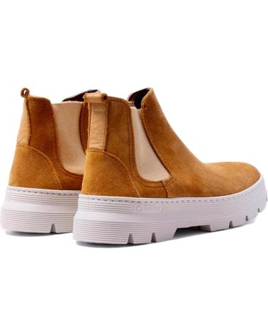 Bottines pour Femme NATURAL WORLD 7152 M - 49 CHELSEA ELAST ON SUEDE TIN GOLDEN