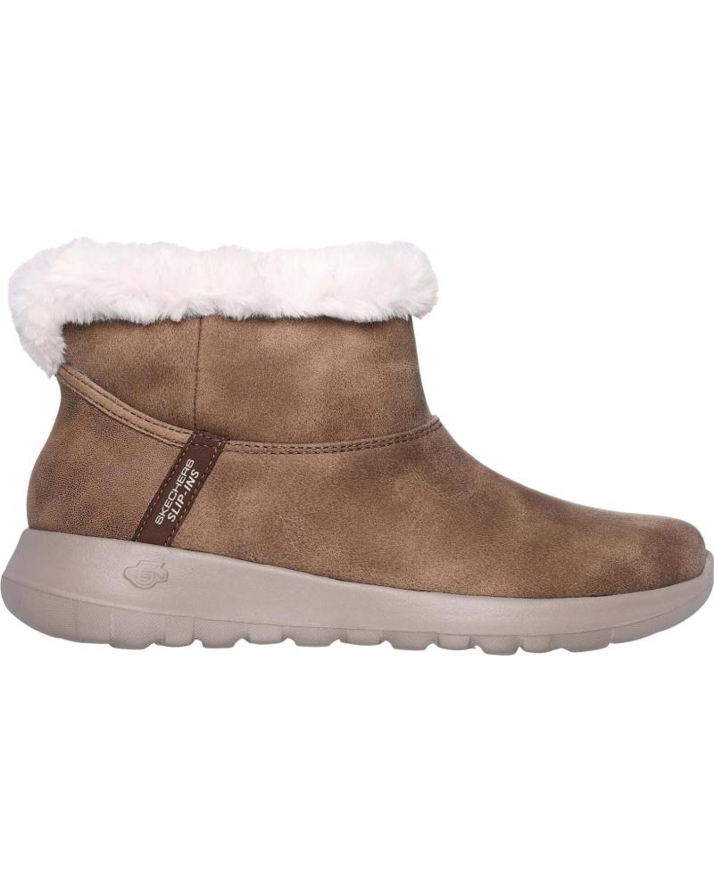 Mid-Boots-De-Mujer-SKECHERS-BOTINES-SLIP-INS-ON-THE-GO-JOY-COZY-DREAM-PARA-MUJER-EN-COLO-MARRON