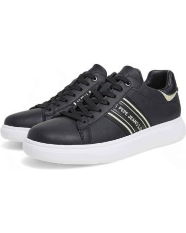 Sneaker-De-Hombre-PEPE-JEANS-ZAPATILLAS-KENTON-COURT-PARA-HOMBRE-EN-COLOR-NEGRO