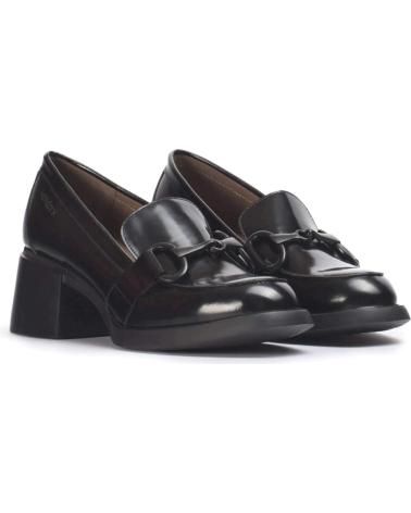 Mocasines de Mujer WONDERS ZAPATOS MOCASIN PIEL NEGRO REGATA NEGRO