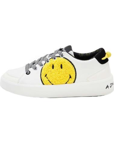 Sportif-De-Mujer-DESIGUAL-ZAPATILLAS-FANCY-SMILE-PARA-MUJER-EN-COLOR-BLANCO