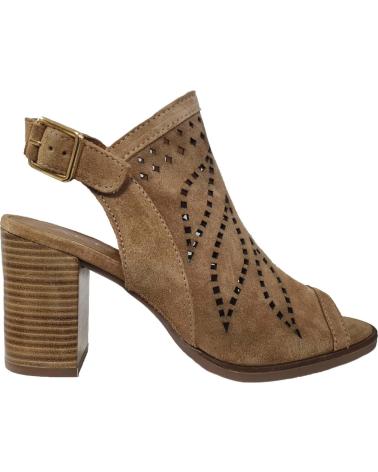 Sandalen für Damen ALPE SANDALIA ABOTINADA DE PIEL DE SERRAJE CON TACON CUERO