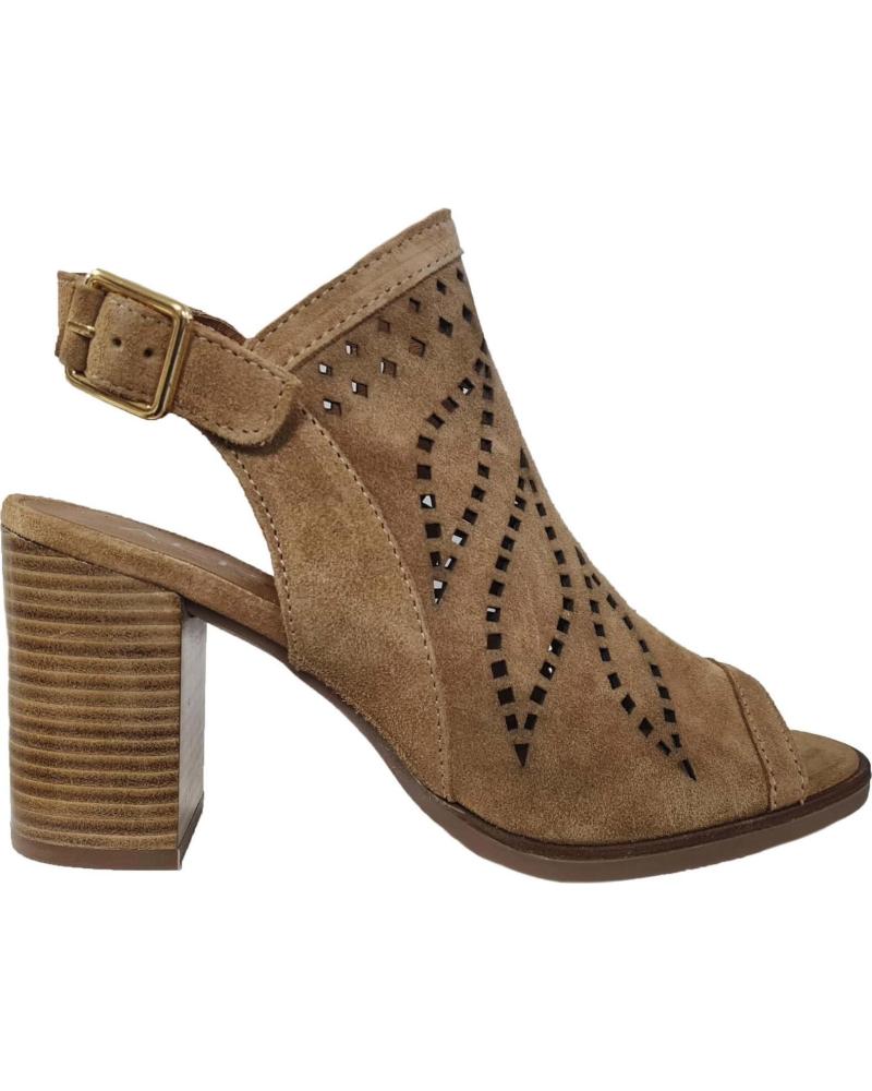Sandalen für Damen ALPE SANDALIA ABOTINADA DE PIEL DE SERRAJE CON TACON CUERO