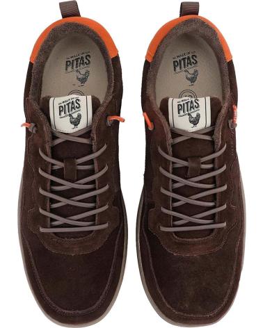 Deportivas de Hombre WALK IN PITAS ZAPATILLA DE HOMBRE KUME DE DE SERRAJE HIDROFUGO - MARRON
