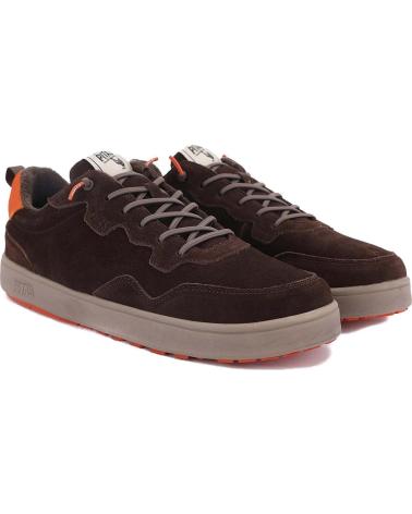 Deportivas de Hombre WALK IN PITAS ZAPATILLA DE HOMBRE KUME DE DE SERRAJE HIDROFUGO - MARRON