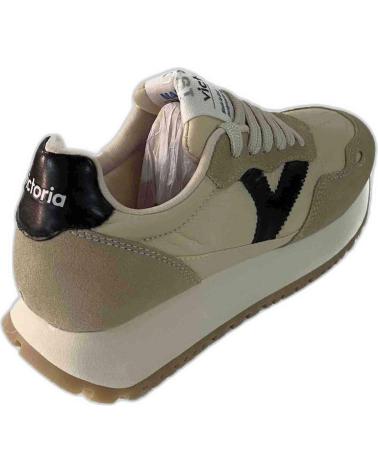 SNEAKERS VICTORIA VIENTO NYLON SCAMOSCIATO BEIGE 1157107 BEIGE