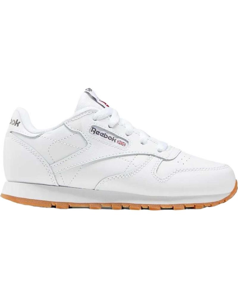 Schuhe für Mädchen und Junge REEBOK ZAPATILLAS CLASSIC LEATHER PARA NINOS UNISEX EN COLOR BLANCO BLANCO