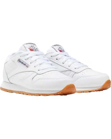 Schuhe für Mädchen und Junge REEBOK ZAPATILLAS CLASSIC LEATHER PARA NINOS UNISEX EN COLOR BLANCO BLANCO