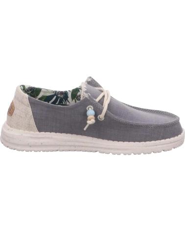 Sapato de vela de Mulher HEY DUDE ZAPATILLAS WENDY NATURAL PARA MUJER EN COLOR GRIS