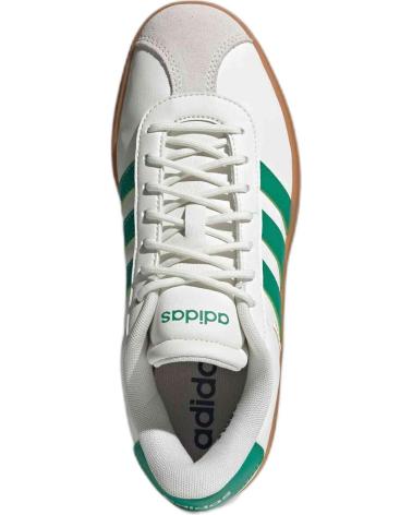 ADIDAS W-COURT BOLD I25 - SNEAKERS PLATFORM BIANCHE CON FASCE VERDI BLANCO