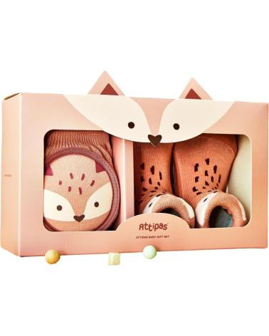 Bebé de Niña y Niño ATTIPAS SET REGALO RODILLERAS FOX GSF ROSA