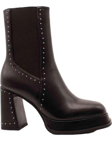 Botas de Mujer NOA HARMON BOTIN VESTIR SINTETICO CON TACON Y PLATAFORMA NEGRO