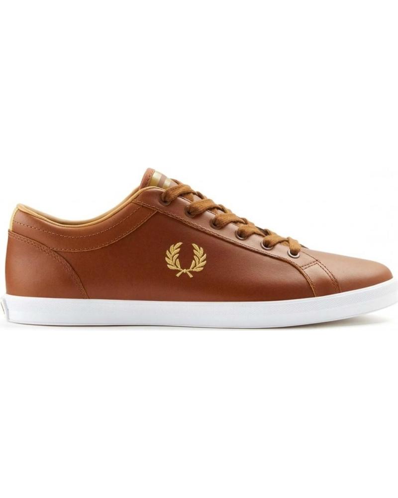 Deportivas-De-Hombre-FRED-PERRY-ZAPATILLAS-TENIS-BASELINE-LEATHER-B7311-MARRóN