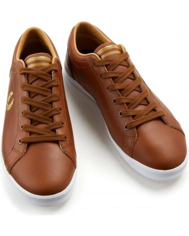 Deportivas-De-Hombre-FRED-PERRY-ZAPATILLAS-TENIS-BASELINE-LEATHER-B7311-MARRóN