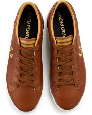 Deportivas-De-Hombre-FRED-PERRY-ZAPATILLAS-TENIS-BASELINE-LEATHER-B7311-MARRóN