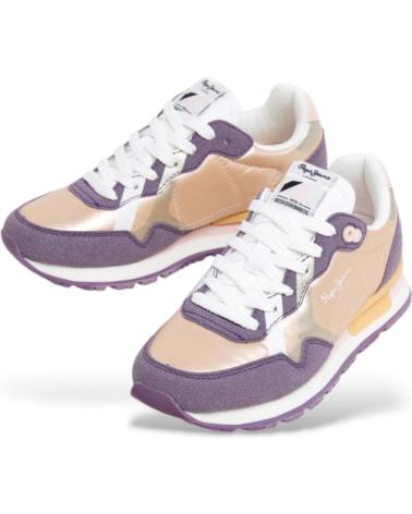 Trainers-De-Mujer-PEPE-JEANS-DEPORTIVO-CASUAL-DE-TELA-CON-SUELA-DE-GOMA-PURPLE