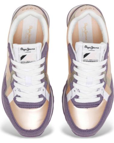 Trainers-De-Mujer-PEPE-JEANS-DEPORTIVO-CASUAL-DE-TELA-CON-SUELA-DE-GOMA-PURPLE