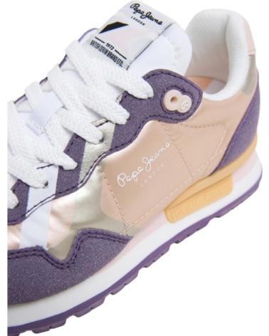 Trainers-De-Mujer-PEPE-JEANS-DEPORTIVO-CASUAL-DE-TELA-CON-SUELA-DE-GOMA-PURPLE