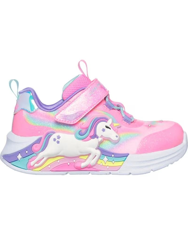 SKECHERS ZAPATOS ZAPATOS NINA ZAPATILLAS MODELO UNICORN CHASER ROSA