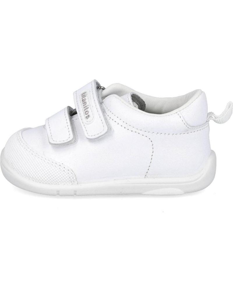 Deportivas de Niña y Niño TITANITOS ZAPATILLAS DEPORTIVAS DE PIEL LAVABLE C BLANCO