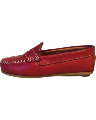 Mocassins de Menino COLORES MOCASINES 105045 MOCASIN VERANO ROJO