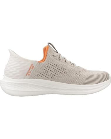 Scarpe-da-ginnastica-casual-per-uomo-SKECHERS-ZAPATILLAS-HOMBRE-MODELO-SLIP-INS-210810S-COLOR-BEIS-SND
