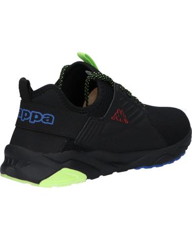 Sneaker für Damen und Mädchen und Junge KAPPA 35156HW SAN PUERTO LACE JR A7E - BLACK-BLUE ROYAL-RED
