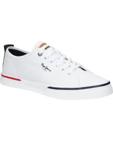 ZAPATILLAS PEPE JEANS KENTON SMART DE LONA PARA HOMBRE BLANCO