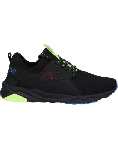 Sneaker für Damen und Mädchen und Junge KAPPA 35156HW SAN PUERTO LACE JR A7E - BLACK-BLUE ROYAL-RED