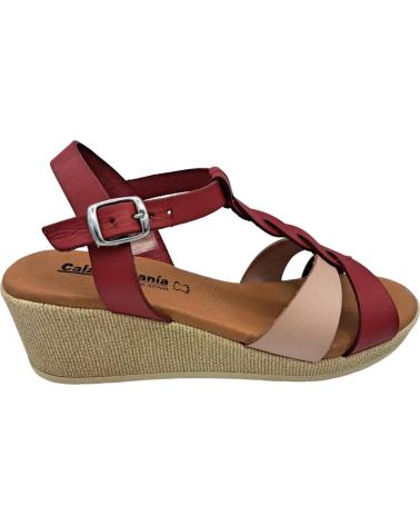 Sandálias de Mulher CALZADOMANIA SANDALIA DE PIEL ROJO