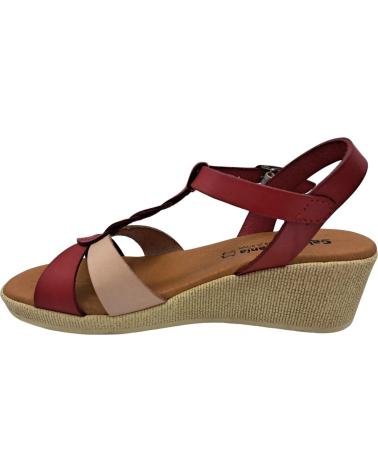 Sandálias de Mulher CALZADOMANIA SANDALIA DE PIEL ROJO