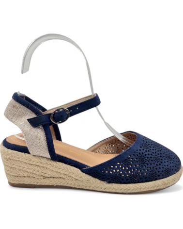 Sandálias de Mulher TIMBOS SANDALIA CUNA ESPARTO MUJER MARINO 131164 AZUL