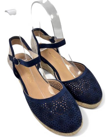 Sandálias de Mulher TIMBOS SANDALIA CUNA ESPARTO MUJER MARINO 131164 AZUL