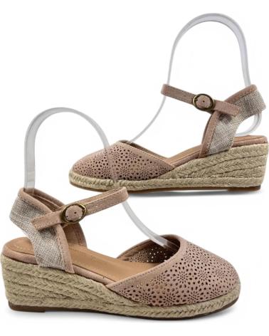 Sandálias de Mulher TIMBOS SANDALIA CUNA ESPARTO MUJER 131163 BEIGE