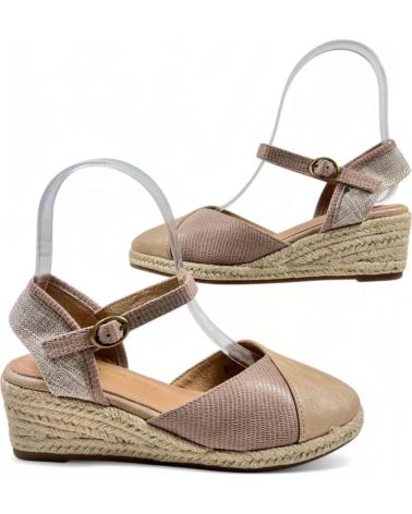 Sandálias de Mulher TIMBOS SANDALIA CUNA ESPARTO MUJER 131161 BEIGE