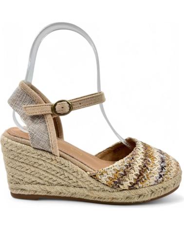 Sandálias de Mulher TIMBOS SANDALIA CUNA ESPARTO MUJER 131157 BEIGE
