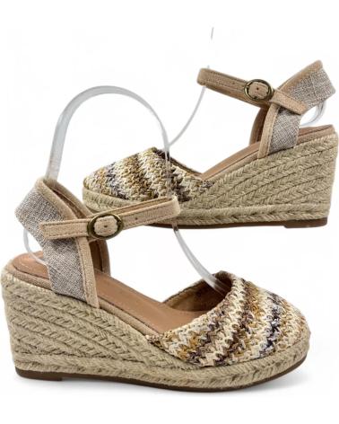 Sandálias de Mulher TIMBOS SANDALIA CUNA ESPARTO MUJER 131157 BEIGE