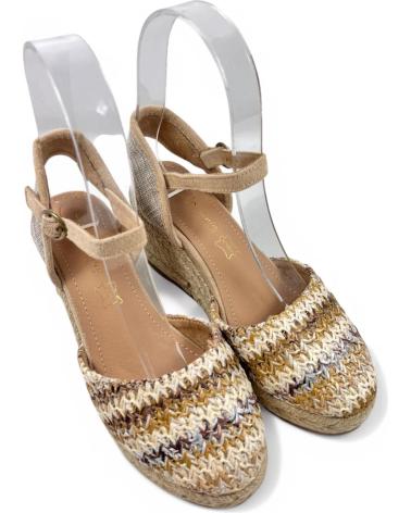 Sandálias de Mulher TIMBOS SANDALIA CUNA ESPARTO MUJER 131157 BEIGE
