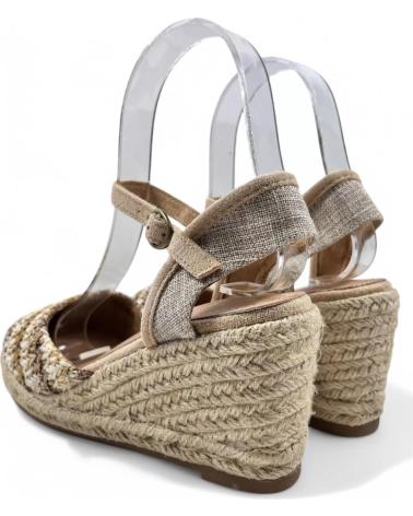 Sandálias de Mulher TIMBOS SANDALIA CUNA ESPARTO MUJER 131157 BEIGE