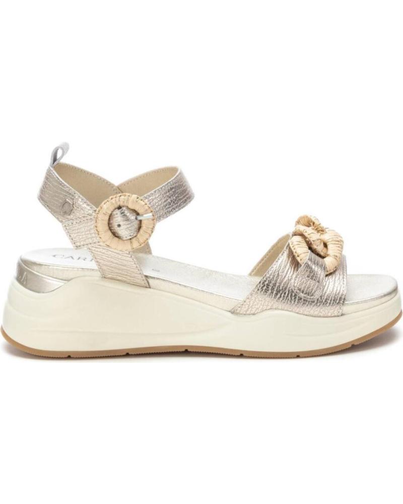 Sandali per Donna CARMELA SANDALIA DE MUJER EN PIEL CON HEBILLA ORO