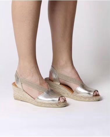 TONI PONS SANDALIAS DE TACON 080-TEIDE-P EN PLATEADO PARA MUJER PLATINO