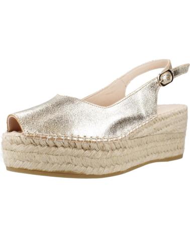 Sandálias de Mulher MACARENA ALPARGATAS MUJER MODELO JAVA100VE COLOR ORO PLTN