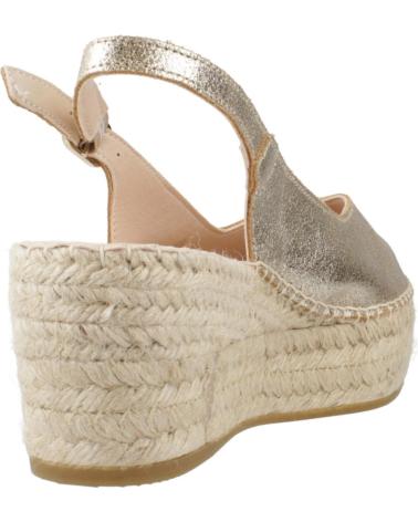 Sandálias de Mulher MACARENA ALPARGATAS MUJER MODELO JAVA100VE COLOR ORO PLTN
