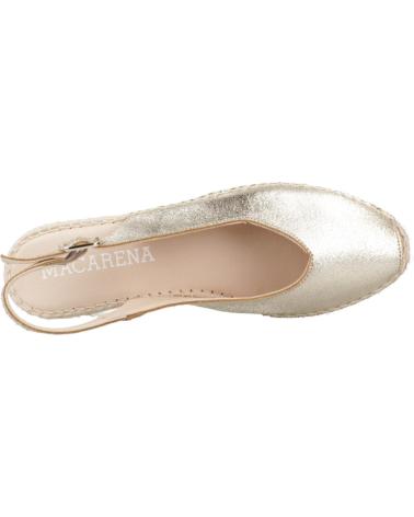 Sandálias de Mulher MACARENA ALPARGATAS MUJER MODELO JAVA100VE COLOR ORO PLTN