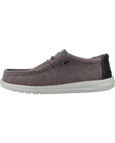 Nauticos per Uomo HEY DUDE INFORMALES HOMBRE MODELO WALLY WORKWEAR COLOR GRIS GRYBLK