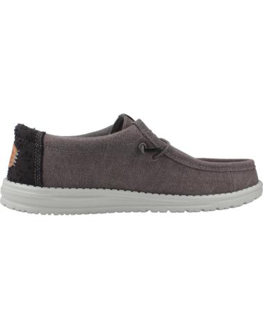Nauticos per Uomo HEY DUDE INFORMALES HOMBRE MODELO WALLY WORKWEAR COLOR GRIS GRYBLK