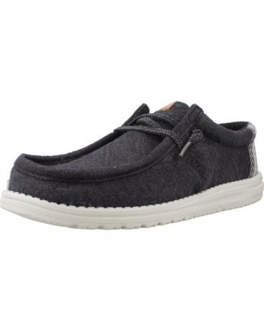 HEY DUDE INFORMALES HOMBRE MODELO WALLY JUTE COLOR NEGRO BLGRGR